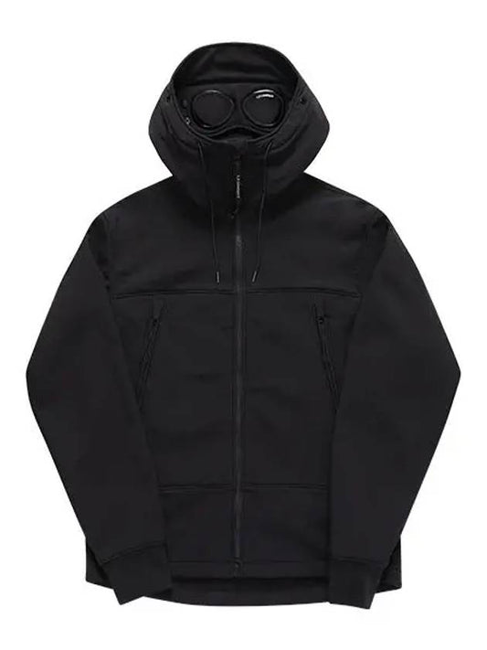 Shell R Goggle Hooded Jacket Black - CP COMPANY - BALAAN 2