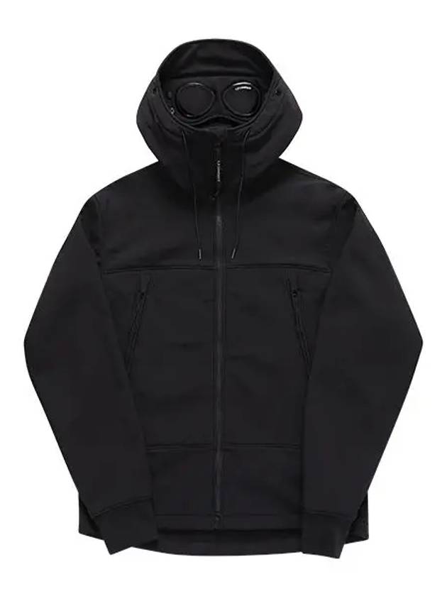 Shell R Goggle Hooded Jacket Black - CP COMPANY - BALAAN 3