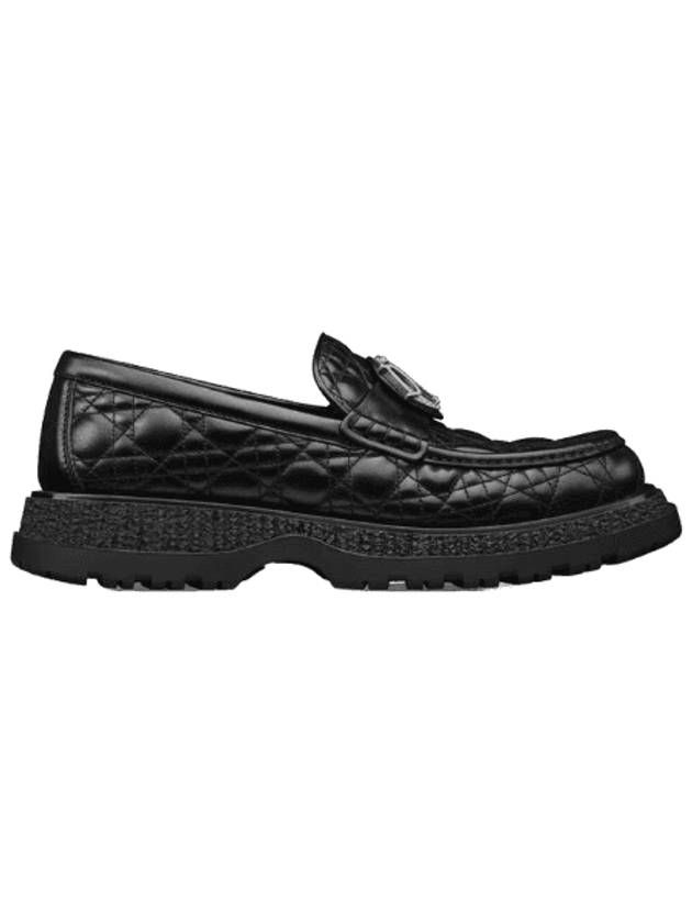 Buffalo Leather Loafers Black - DIOR - BALAAN 1