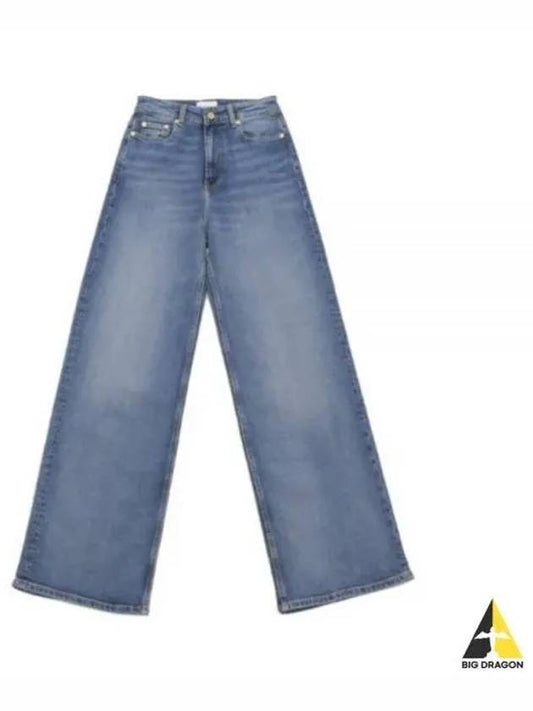 Andi Straight Jean Mid Blue - GANNI - BALAAN 2