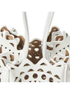 Rose Marie 16 Punching Bucket Bag White - ALAIA - BALAAN 7