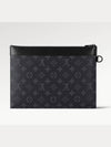 24 Years Men s Pochette To Go Leather Clutch Bag Black 81569 - LOUIS VUITTON - BALAAN 3