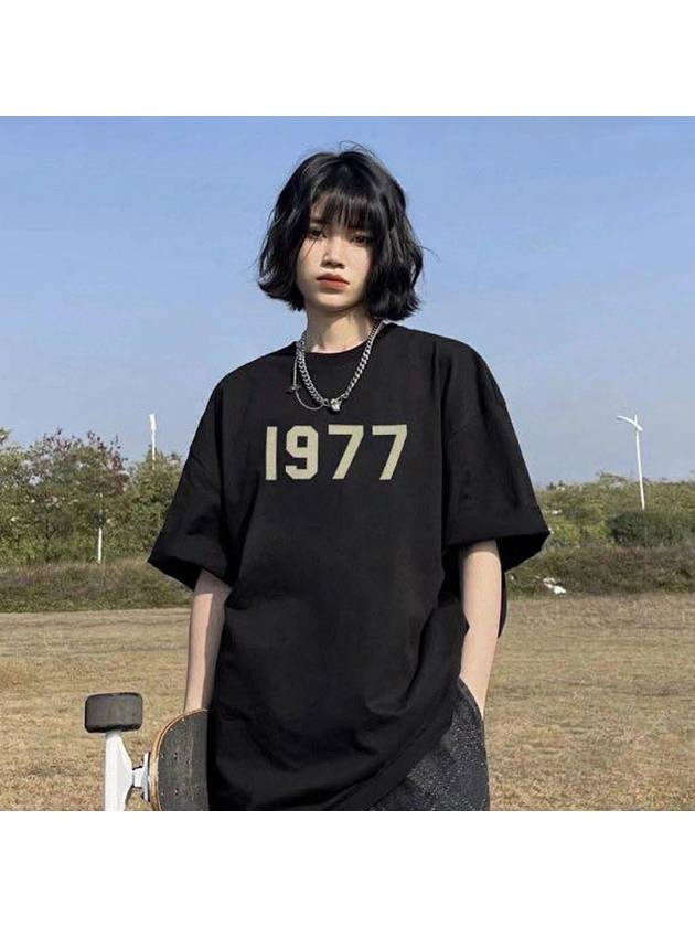 Fear of God Essentials 1977 T Shirt Black Women - FEAR OF GOD ESSENTIALS - BALAAN 4