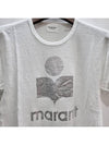 ZEWEL Logo T-Shirt White - ISABEL MARANT ETOILE - BALAAN.