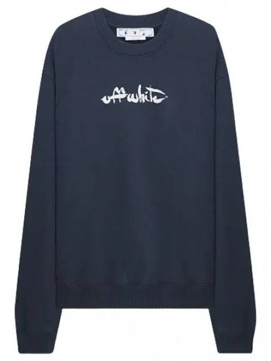 Paint Arrow Slim Fit Sweatshirt Men - OFF WHITE - BALAAN 1