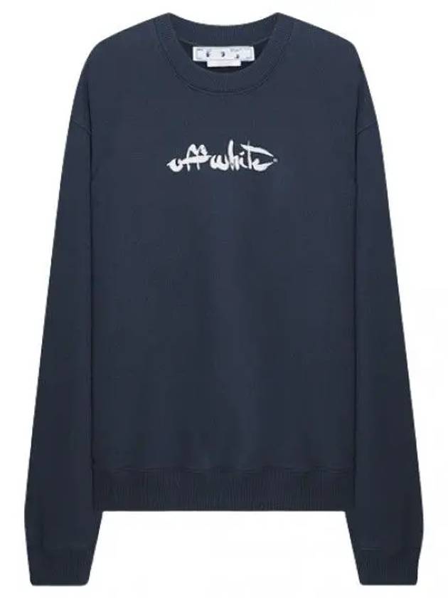 Paint Arrow Slim Fit Sweatshirt - OFF WHITE - BALAAN 1