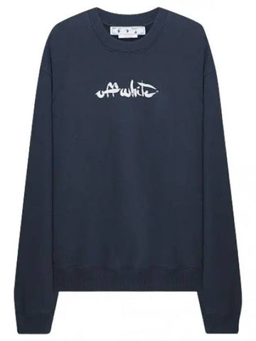 Paint Arrow Slim Fit Sweatshirt - OFF WHITE - BALAAN 1