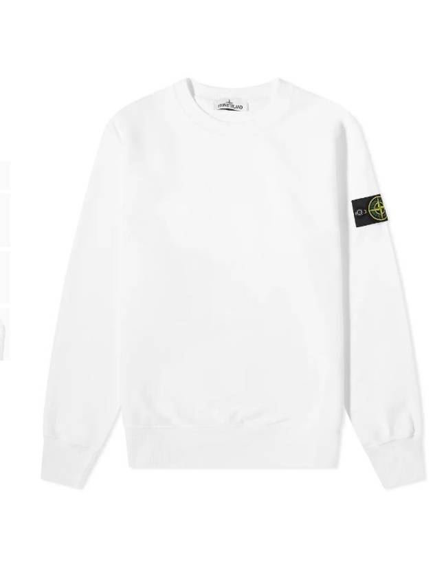 Wappen Patch Crew Neck Sweatshirt White - STONE ISLAND - BALAAN 2