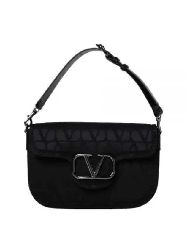 Toile Iconographe Technical Fabric Cross Bag Black - VALENTINO - BALAAN 1