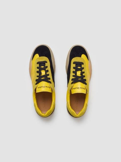 Lace-Up Low-Top Sneakers Yellow - ACNE STUDIOS - BALAAN 2