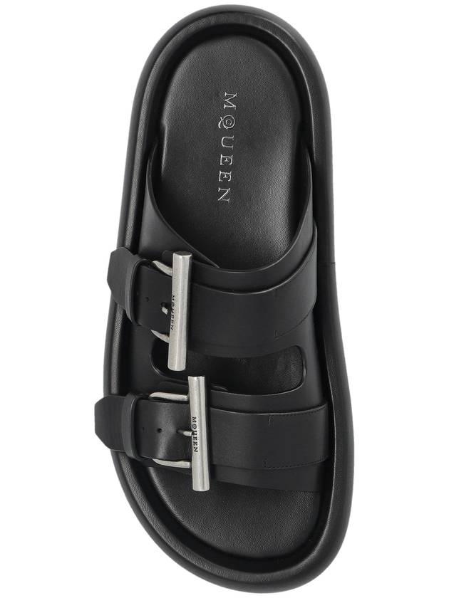 Alexander McQueen Slides With Logo, Men's, Black - ALEXANDER MCQUEEN - BALAAN 6