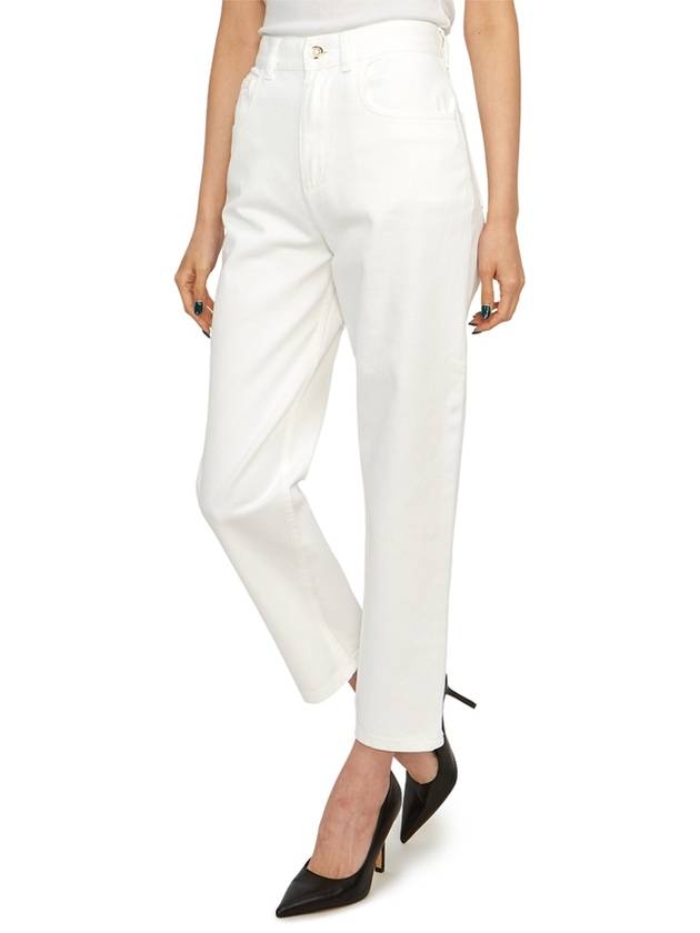 Cropped Straight Pants White - MONCLER - BALAAN 5