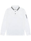 Golf Wear Brushed Pique Golf T-Shirt WB21FAMT02WH White - WHITEBALL - BALAAN 3