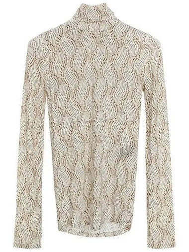 Ecru Joyella high neck long sleeve t shirt TS0137FA A4K30I 23EC 1210212 - ISABEL MARANT - BALAAN 1