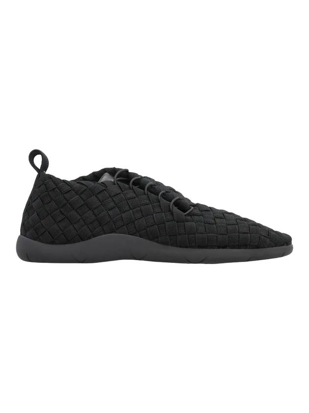 Men's Intrecciato Low Top Sneakers Black - BOTTEGA VENETA - BALAAN 1