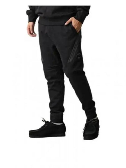 Diagonal Raised Fleece Cargo Track Pants Black - CP COMPANY - BALAAN 2