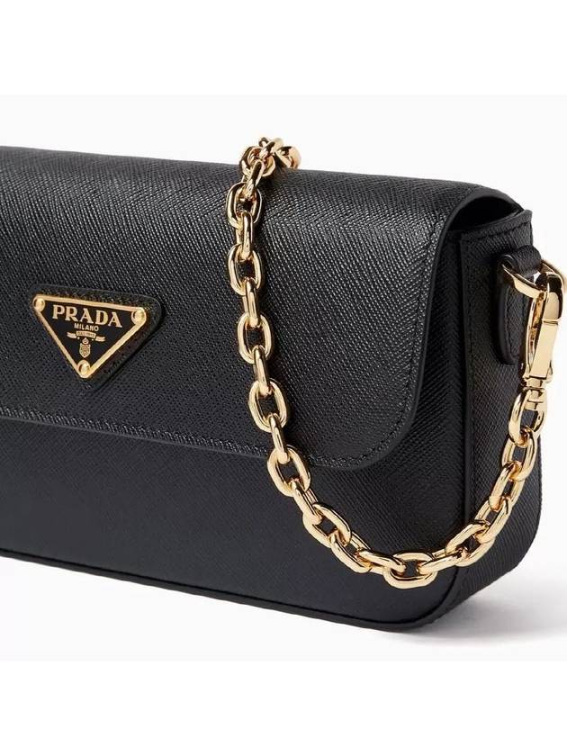 Saffiano Leather Mini Bag Black - PRADA - BALAAN 4