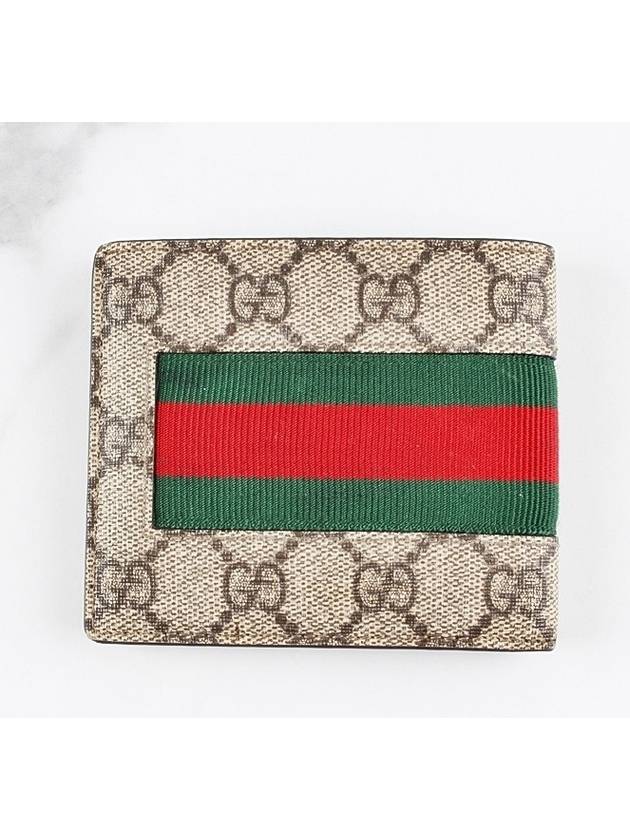 Supreme three stripe bee embroidery bifold wallet - GUCCI - BALAAN 4