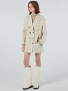 Cape Type Handmade Peacoat Ivory - REAL ME ANOTHER ME - BALAAN 7