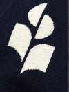 Men's Logo Intarsia Cardigan Navy - ISABEL MARANT - BALAAN 3