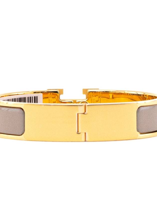 Clic H Bracelet Gold Marron Glace - HERMES - BALAAN 8