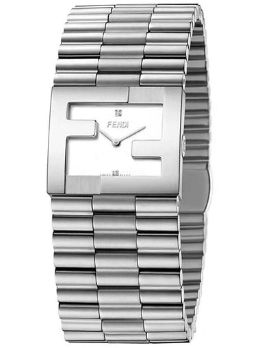 Mania FF Logo Watch Silver - FENDI - BALAAN 1