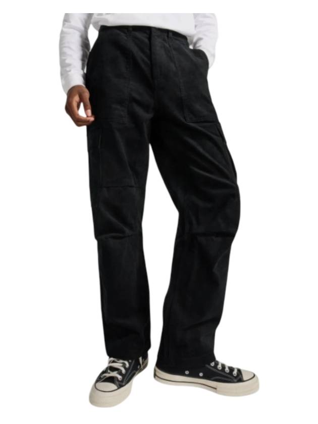 Harbor Cargo Straight Pants Black - CONVERSE - BALAAN 1