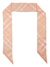 Check Skinny Silk Scarf Pink - BURBERRY - BALAAN 3