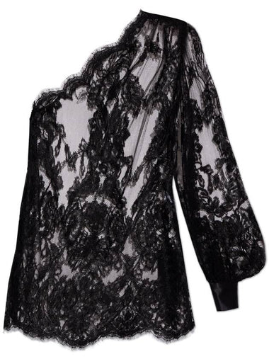 Dolce & Gabbana Lace Top With Open Shoulder, Women's, Black - DOLCE&GABBANA - BALAAN 1