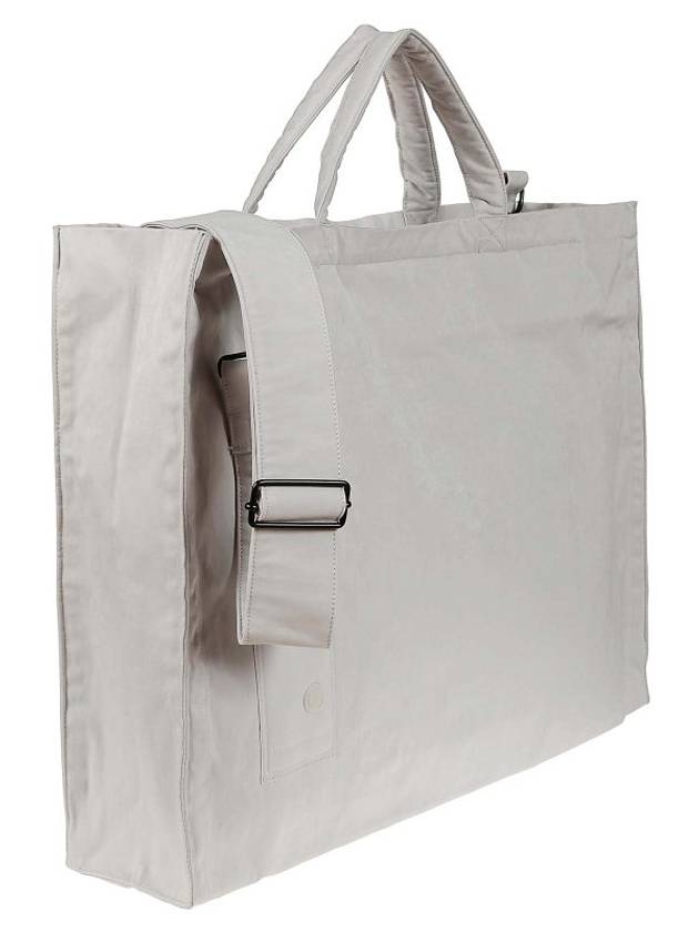 Logo Patch Tote Bag Grey - TEN C - BALAAN 3