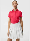 Tour Tech Short Sleeve PK Shirt Azalea - J.LINDEBERG - BALAAN 3