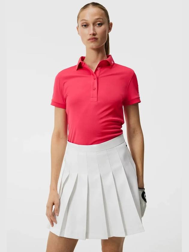 Tour Tech Short Sleeve PK Shirt Azalea - J.LINDEBERG - BALAAN 7