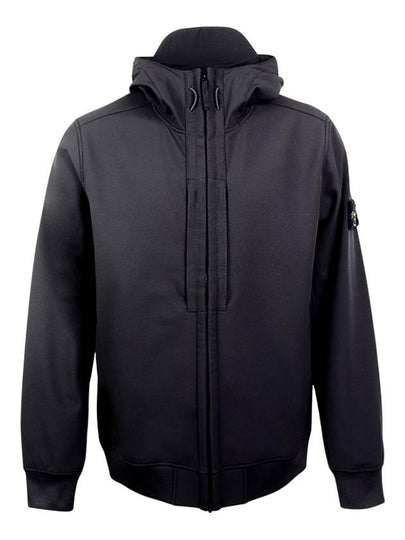 Soft Shell RE Dye Technology Hooded Jacket Black - STONE ISLAND - BALAAN 2