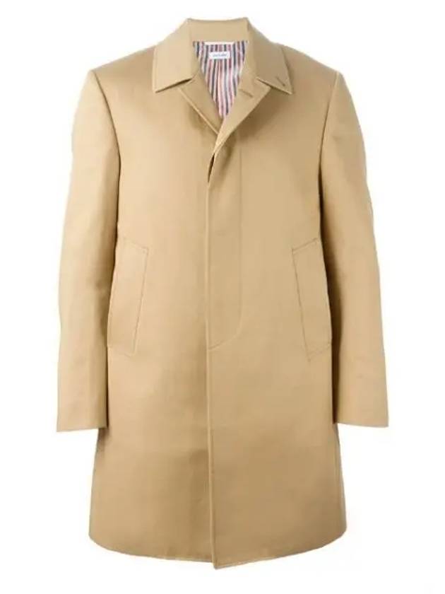 Men's Mackintosh Bal Collar Classic Single Coat Khaki - THOM BROWNE - BALAAN 2