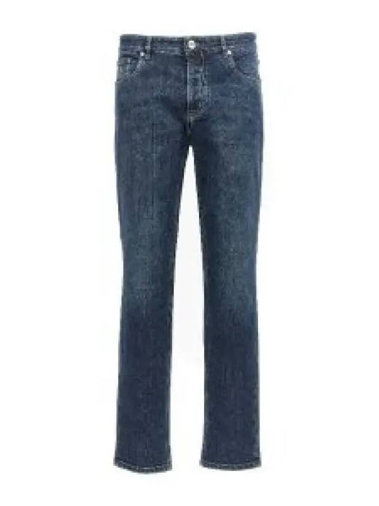 Men's 5 Pocket Slim Fit Jeans Dark Denim - BRUNELLO CUCINELLI - BALAAN 2