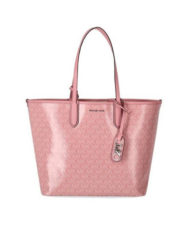 Eliza Logo Print Large Tote Bag Pink - MICHAEL KORS - BALAAN 1