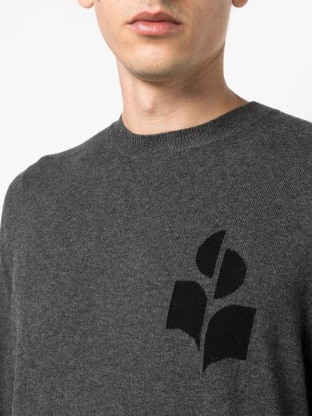 Men's Evans Logo Sweatshirt Grey - ISABEL MARANT - BALAAN 6