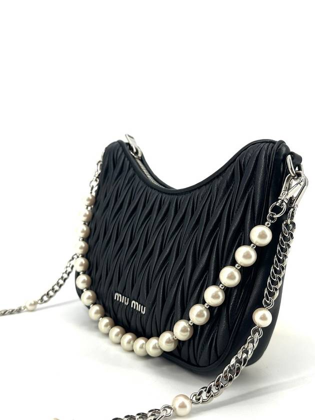 Materasse nappa chain pearl shoulder bag hobo 5bh211 - MIU MIU - BALAAN 4