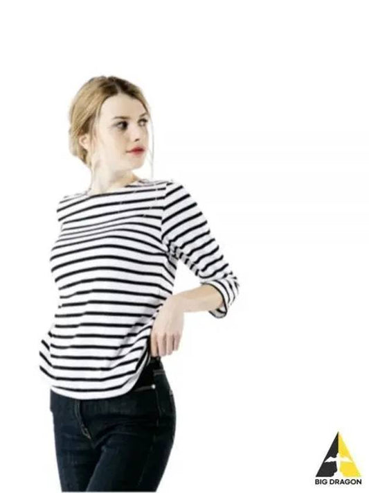 Galathee Striped Sailor Long Sleeve T-Shirt Neige Noir - SAINT JAMES - BALAAN 2