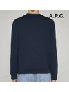 Rufus Embroidery Logo Sweatshirt Navy - A.P.C. - BALAAN 7