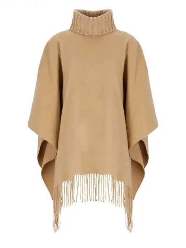 high neck fringed cape - FABIANA FILIPPI - BALAAN 1