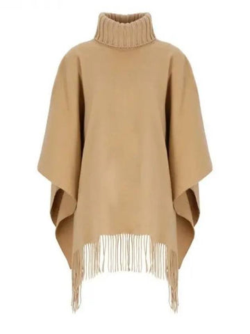 high neck fringed cape - FABIANA FILIPPI - BALAAN 1