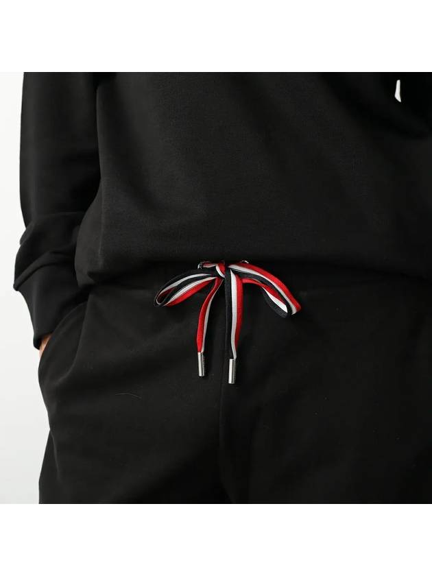 Regular Fit Tricolor Accent Track Pants Black - MONCLER - BALAAN 6