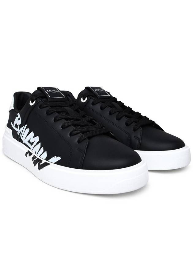 23 fw leather BCOURT sneakers WITH logo print BM1VI288LBAL EAB B0230475568 - BALMAIN - BALAAN 3