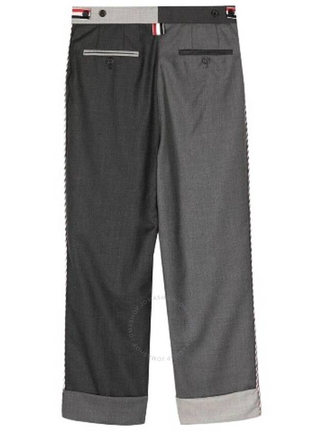 Thom Browne Two-Tone Straight Trousers, Brand Size 40 (US Size 4) - THOM BROWNE - BALAAN 2