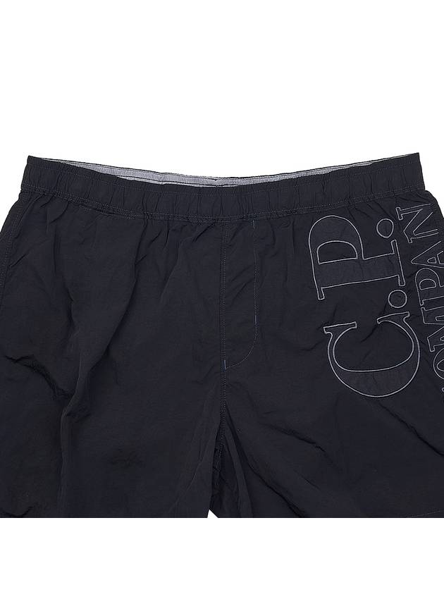 Big Logo Swim Pants Black - CP COMPANY - BALAAN 4