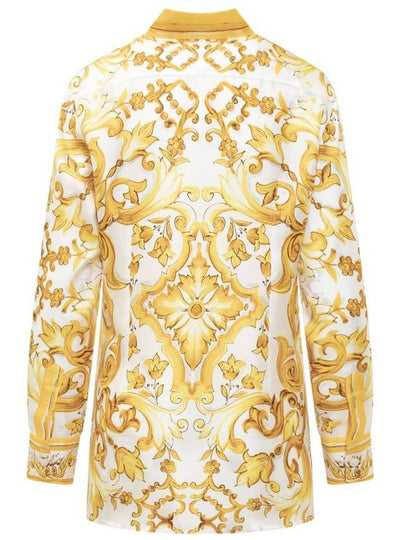 Dolce & Gabbana Majolica Silk Twill Shirt - DOLCE&GABBANA - BALAAN 2