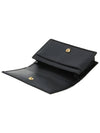 Vitello Gold Logo Saffiano Card Holder Black - PRADA - BALAAN 7