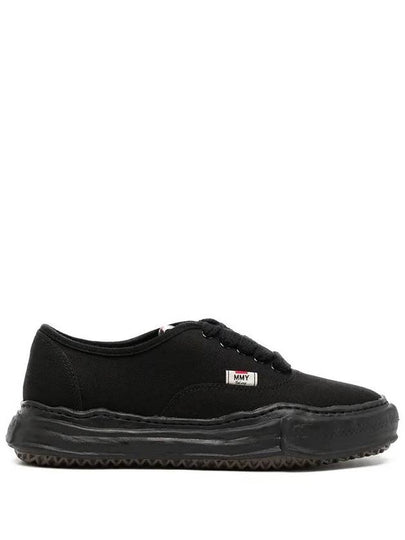 Baker OG Sole Canvas Low Top Sneakers Black - MIHARA YASUHIRO - BALAAN 2