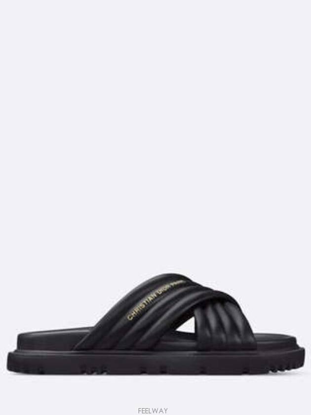 D-Cross Slippers Black - DIOR - BALAAN 3